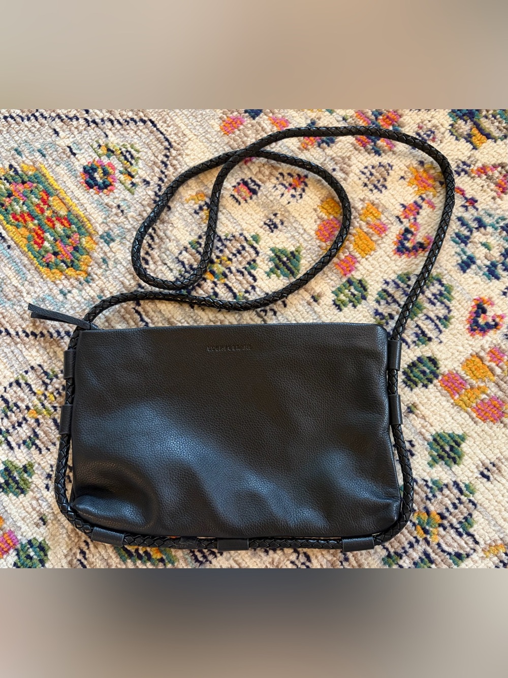 Lucky Brand Black Leather Crossbody Bag